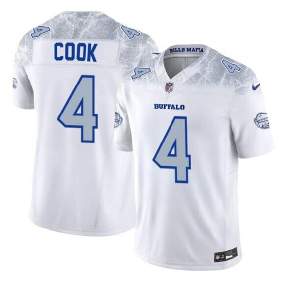 Mens Youths  James Cook White Jersey Vapor Stitched - Picture 1 of 1